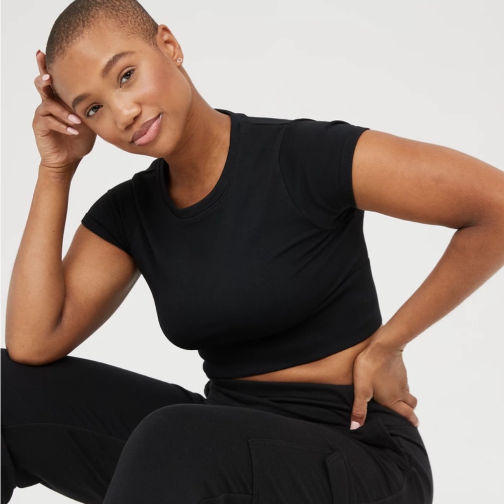 Aerie Offline Sidewalk Seamless Cropped Tshirt